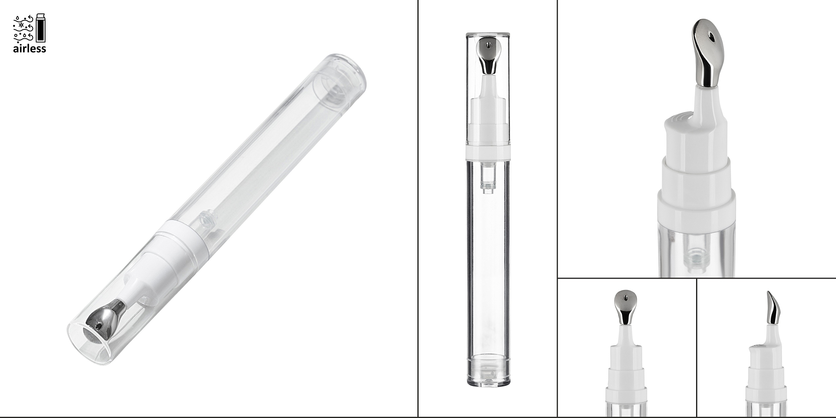 Косметический вакуумный диспенсер серии LAMA с охлаждающим аппликатором