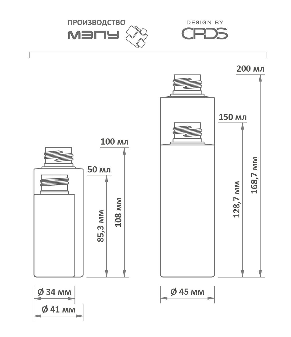 CARDO серия, 50–1000 мл, схема 2