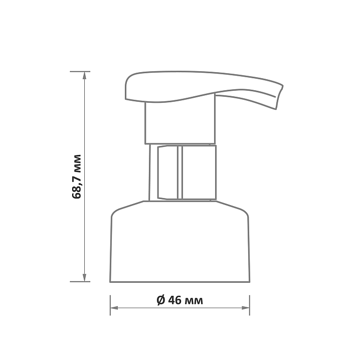 F-43-410-D пенообразующая помпа с защитной клипсой
