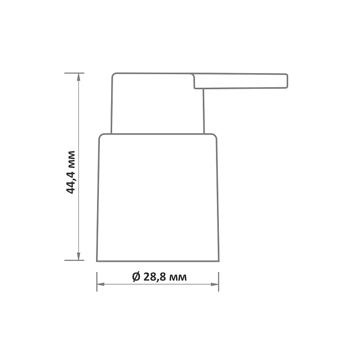 GENTO 24/410 дозатор матовый­ без контакта с пружиной