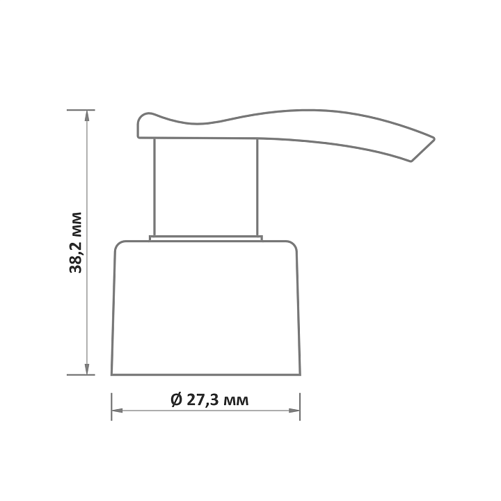 PINO alum 24/410 дозатор серебро